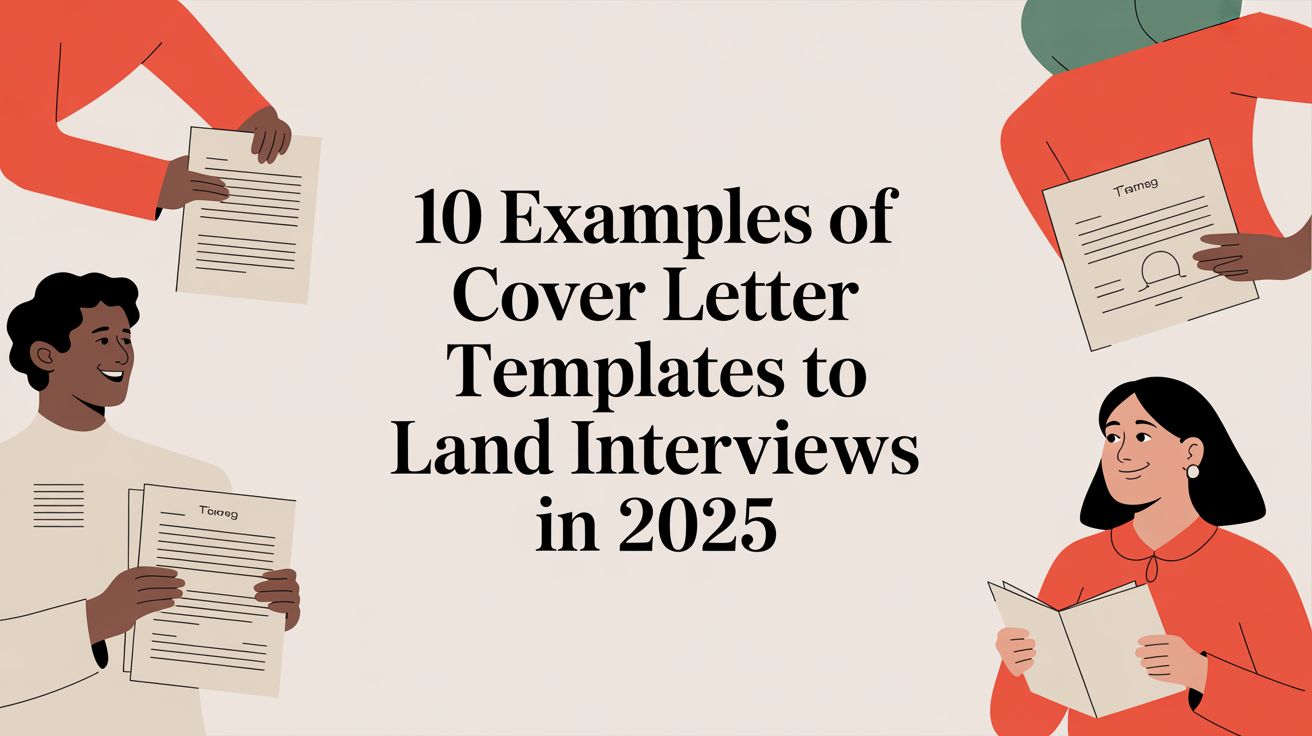 10 Examples of Cover Letter Templates to Land Interviews in 2025 ...