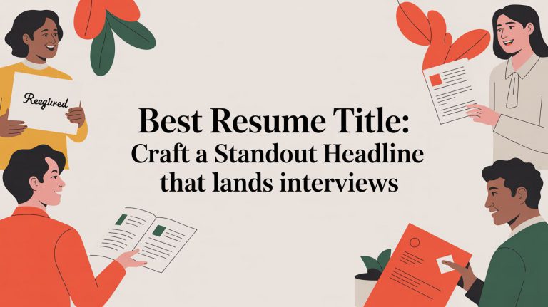 Best resume title: Craft a standout headline that lands interviews ...
